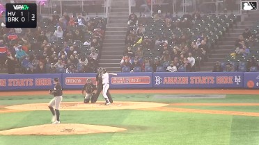 John Bay homers (1) on a fly ball to left field.