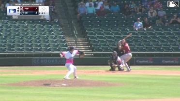 Corey Joyce homers (11) on a fly ball to left field.