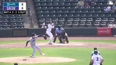 Wes Kath doubles (2) on a fly ball to left fielder DJ Newman. Kyle Lodise scores.