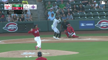 Shalin Polanco homers (1) on a fly ball to left center field.