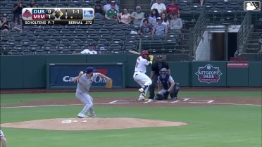 Leo Bernal homers (13) on a fly ball to right field. César Prieto scores.