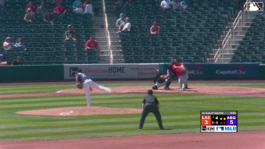 Yohel Pozo slugs a three-run homer