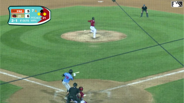 Leandro Arias out on a sacrifice bunt, catcher Mark Kolozsvary to first baseman Kodey Shojinaga. Colin Tuft scores. Yasmil Bucce to 2nd.