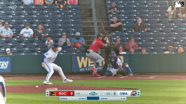 Leandro Pineda homers (6) on a fly ball to right field.