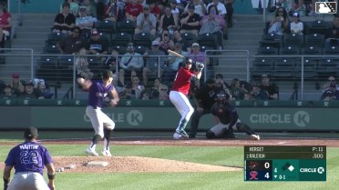 Cal Raleigh homers (5) on a fly ball to right field. Brock Rodden scores.