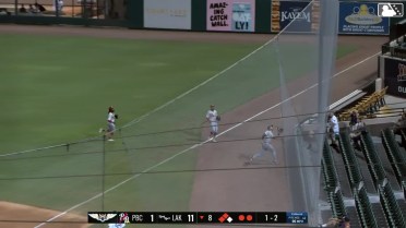 Ross Friedrick makes a nice catch against the screen
