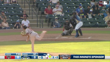 Ismael Agreda's seventh strikeout