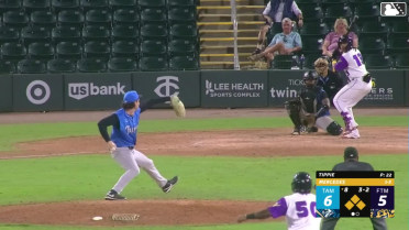 Yasser Mercedes challenged (pitch result), call on the field was overturned: Yasser Mercedes walks. Jayson Bass scores. Dameury Pena to 3rd. Bruin Agbayani to 2nd.