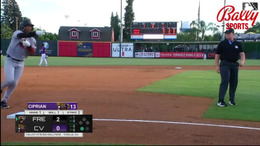 Wilder Dalis demolishes his first homer of the year