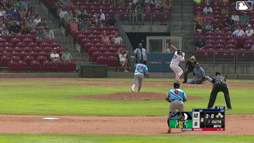 Eduardo Tait doubles (19) on a line drive to left fielder Jacob Jenkins-Cowart. Yasser Mercedes scores.