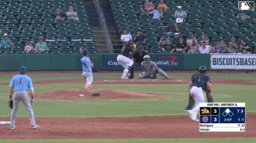 Daniel Vellojin homers (1) on a fly ball to center field. Gregory Barrios scores.