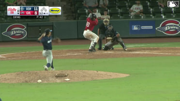 Yophery Rodriguez homers (12) on a fly ball to right center field.