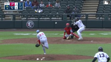 Manuel Palencia out on a sacrifice fly to center fielder Dylan Campbell. Marco Luciano scores. Coby Morales to 3rd. Tyler Hardman to 2nd.