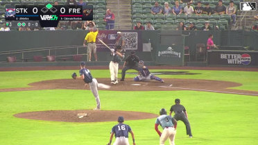 Ethan Holliday's first professional RBI