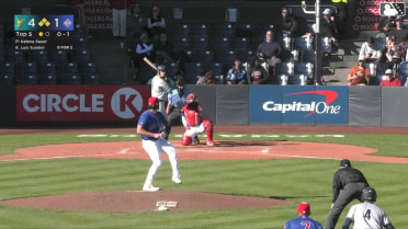 Luis Suisbel grounds into a double play, shortstop Manuel Beltre to first baseman Carter Cunningham. Matthew Ellis out at 2nd. Luis Suisbel out at 1st.