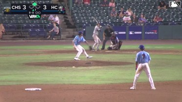 Cooper Flemming out on a sacrifice fly to center fielder Jose Pirela. Felix Cotes scores.