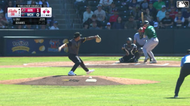 Caleb Cali singles on a soft ground ball to second baseman Jose Salas. Lazaro Montes scores. Charlie Pagliarini to 2nd.