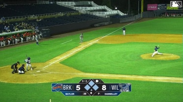 Jamari Baylor singles on a ground ball to left fielder Elijah Nunez. Antonio Jimenez scores. Sammy Stafura scores. Trey Snyder to 2nd.