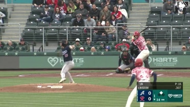 Patrick Wisdom singles on a line drive to right fielder Kristian Robinson. Ryan Bliss scores.