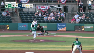 Taitn Gray out on a sacrifice fly to center fielder Caleb Klein. Grady Emerson scores.