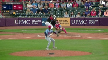 Chris Meyers doubles (15) on a fly ball to center fielder Jose Ramos. Peyton Graham scores.