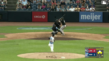 Myles Naylor out on a sacrifice fly to center fielder Andrew Sojka. Ali Camarillo scores.