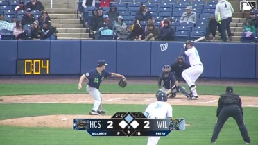 Ethan Petry singles on a fly ball to center fielder Chandler Pollard. Devin Fitz-Gerald scores.