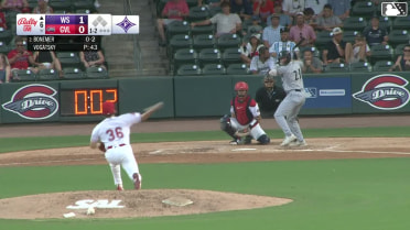 Caleb Bonemer homers (18) on a fly ball to left center field.