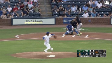 José Barrero singles on a line drive to center fielder Brock Jones. Enrique Bradfield Jr. scores.