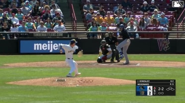 Asbel Gonzalez homers (2) on a fly ball to left center field.