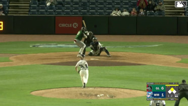 Eduardo Guerrero grounds out to first baseman Garrett Pennington. Cameron Decker scores.