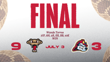 Torres Strikes Out Ten to Earn Win for Timber Rattlers