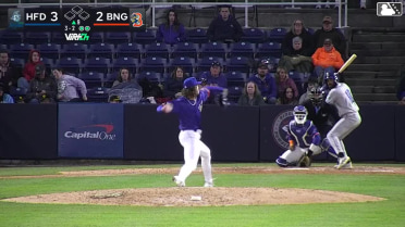 Jose Torres homers (4) on a fly ball to left field.