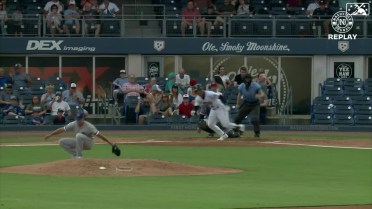 Javy Guerra makes a behind the back snag