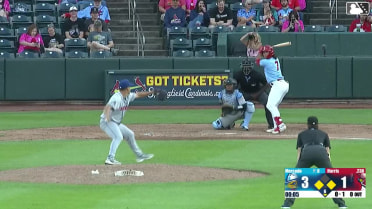 Dakota Harris singles on a ground ball to center fielder Druw Jones. Miguel Ugueto scores. Trey Paige to 2nd.