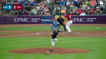 Thayron Liranzo homers (10) on a fly ball to left center field.