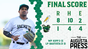 GreenJackets Drop Fourth Straight, Fall To .500 In Loss To Pelicans