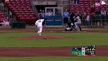 Trevor Werner reaches on a missed catch error by first baseman Rayne Doncon. Derlin Figueroa scores.