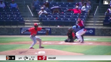Dashyll Tejeda called out on strikes.