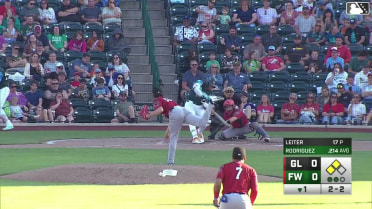 Carlos Rodriguez strikes out swinging.