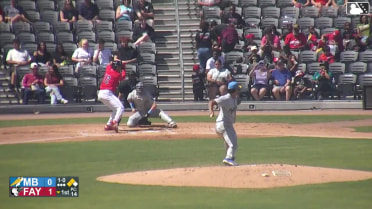 Anthony Huezo out on a sacrifice fly to left fielder Jose Escobar. Xavier Neyens scores.
