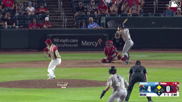 Marek Houston homers (5) on a fly ball to center field. Jake Rucker scores.