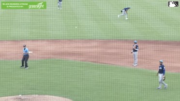 Luis Lameda out on a sacrifice fly to center fielder Enddy Azocar. Filippo Di Turi scores.