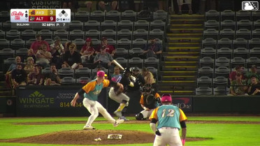 Welbyn Francisca singles on a line drive to left fielder Titus Dumitru. Dean Curley scores.