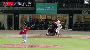 Bryan De La Cruz grounds out, shortstop Trey Lipscomb to first baseman Abimelec Ortiz. Felix Reyes scores.