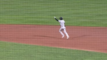 Kiko Romero's first home run with Double-A Somerset