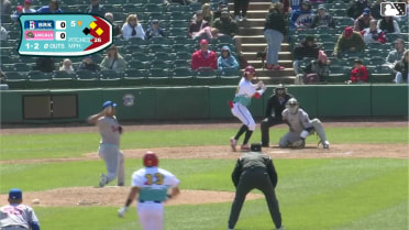 Brady Day doubles (3) on a line drive to left fielder Kevin Villavicencio. Jose Colmenares scores. John Spikerman to 3rd.