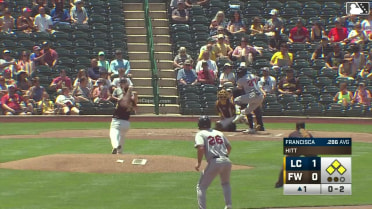 Welbyn Francisca grounds out, third baseman Zach Evans to first baseman Jack Costello. Jace LaViolette scores. Aaron Walton to 3rd. Nolan Schubart to 2nd.