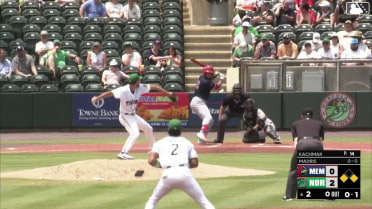 Bligh Madris homers (8) on a fly ball to right center field. Joshua Báez scores. Leo Bernal scores.
