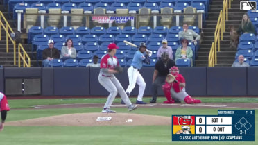 Jaison Chourio homers (2) on a fly ball to left field.